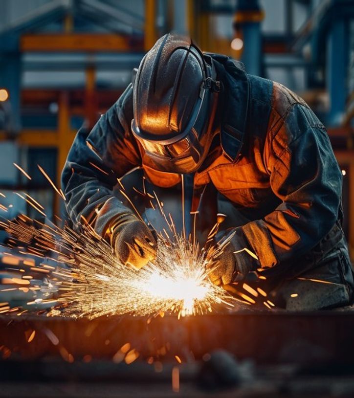 Soldador estructural certificado INYMO — estructura metálica industrial